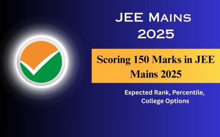 Scoring 150 Marks in JEE Mains 2025: Expected Rank, Percentile, College Options