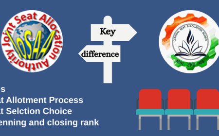JoSAA vs CSAB Counselling 2025: Key difference, Seat Allotment and Process, Fees
