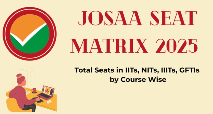 JoSAA Seat Matrix 2025: Total Seats in IITs, NITs, IIITs, GFTIs by Course Wise