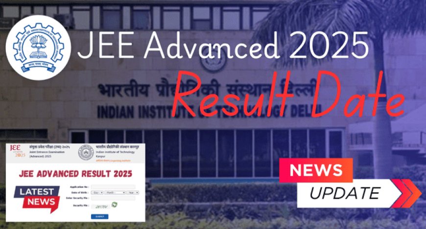 JEE Advanced 2025 Result Date Released: Check Your Score at @jeeadv.ac.in