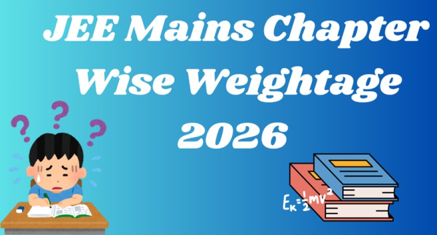 JEE Mains Chapter-Wise Weightage 2026 – Physics